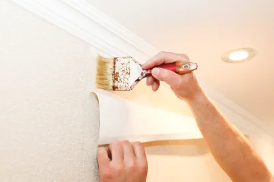Pose de papier peint à Chalus — revêtements muraux et toiles de verre